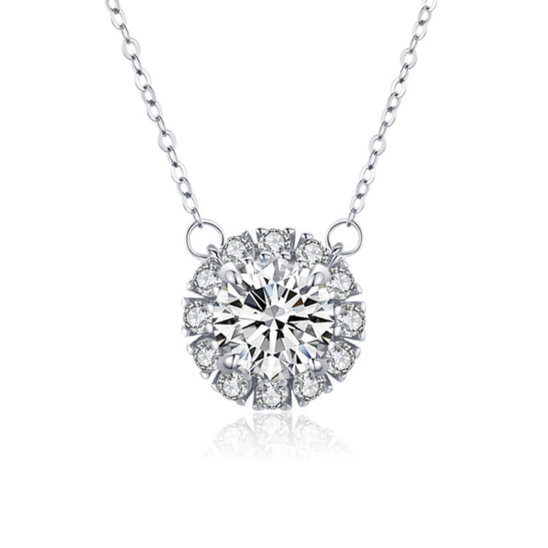 S925 Sterling Silver Light Luxury Pendant Necklace