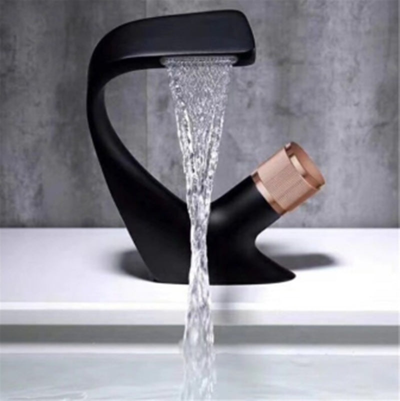 Cold and Hot Dual Purpose Light Luxury Simple Swan-shaped Faucet