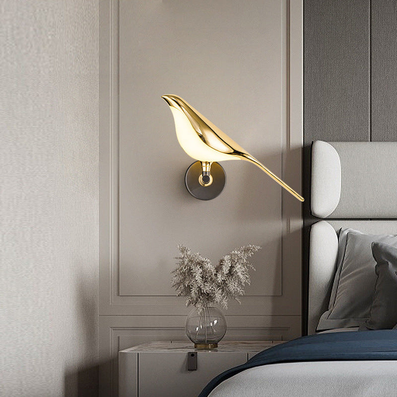 Modern Simplicity LED Wall Lamp Magpie Bird Model Light Sconce Light Indoor Lighting Home Kitchen Bedside Bedroom Living Room