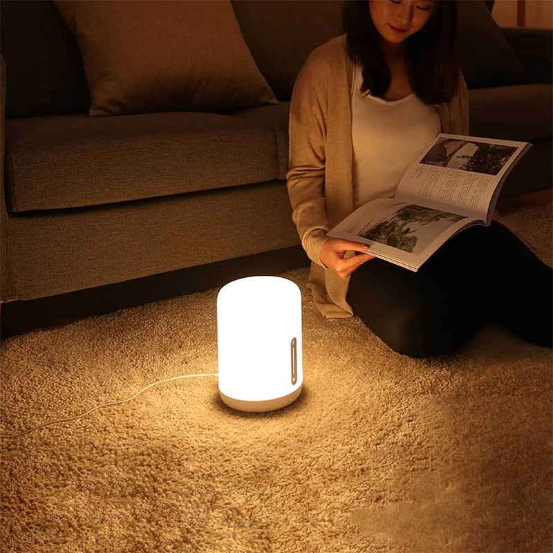 Arrival Original Xiaomi Mijia Bedside Lamp 2 Bluetooth WiFi Connection Touch Panel APP Control Works with Apple HomeKit Siri