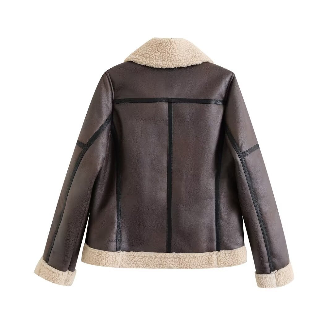 Fashionable women's jacket with warm filling