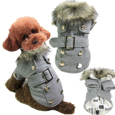 Dog clothes  warm cotton pet clothing