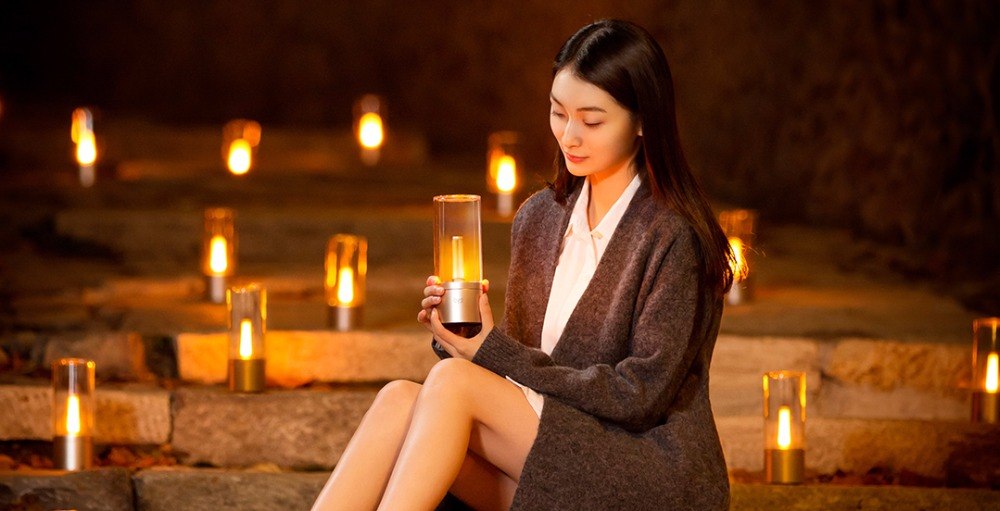 Original Xiaomi Mijia Yeelight Candela Led Night ight The Smart Mood Candle Light