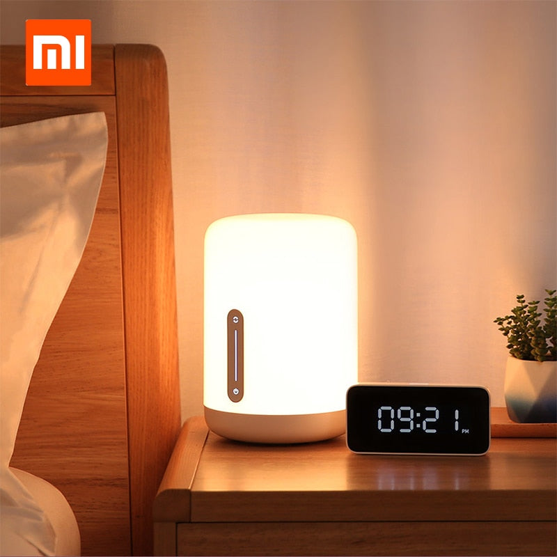 Arrival Original Xiaomi Mijia Bedside Lamp 2 Bluetooth WiFi Connection Touch Panel APP Control Works with Apple HomeKit Siri