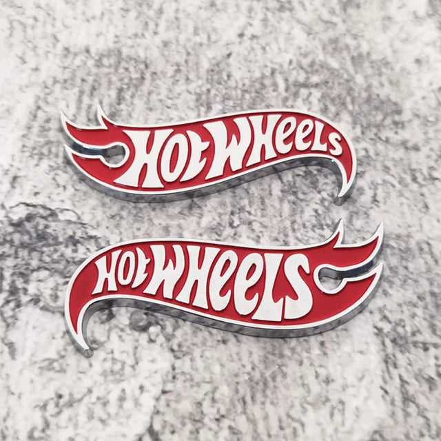 2Pcs Car Sticker Fashion Metal Aluminum Alloy Sign High Gloss Screen Printing Aluminum Sign Logo Brand