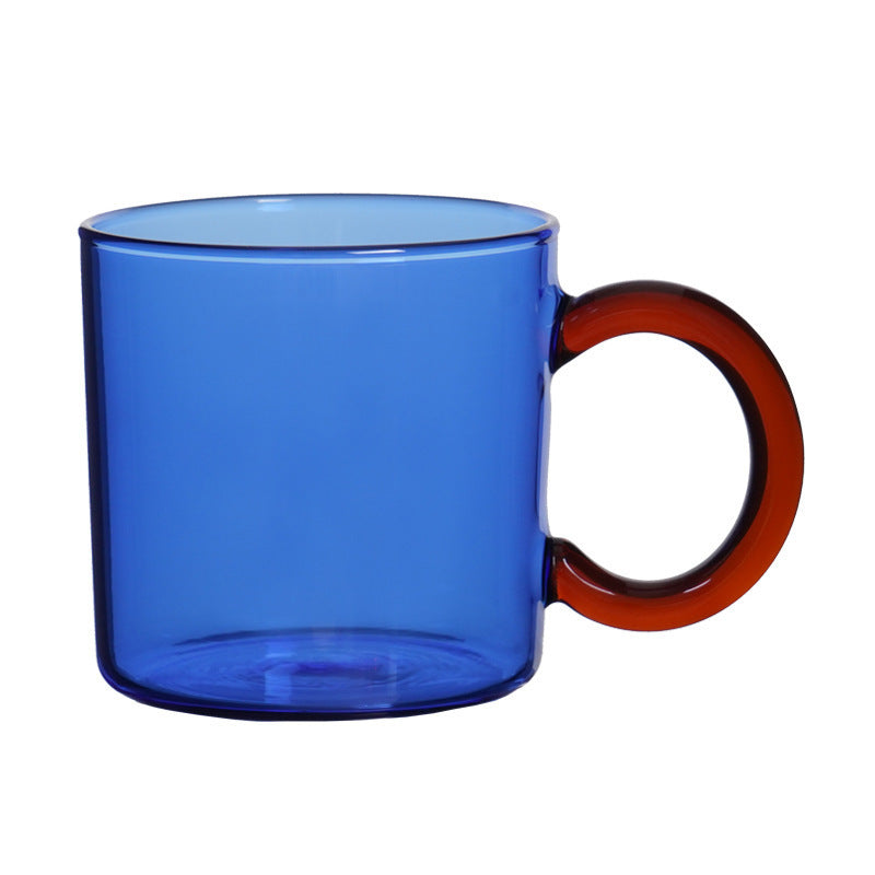 Color Thickened Glass Coffee Cup High Temperature Resistant Glass