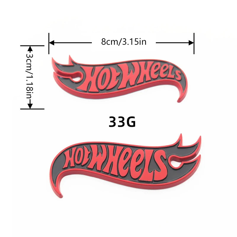 2Pcs Car Sticker Fashion Metal Aluminum Alloy Sign High Gloss Screen Printing Aluminum Sign Logo Brand