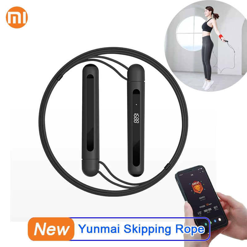 Xiaomi Mijia YUNMAI Smart Training Skipping Rope APP Data Record USB Rechargeable Adjustable Wear Resistant Rope Jumping Fitness