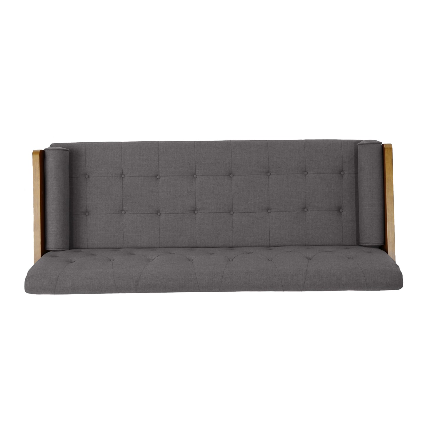 Mid Century Modern Tufted Fabric Sofa