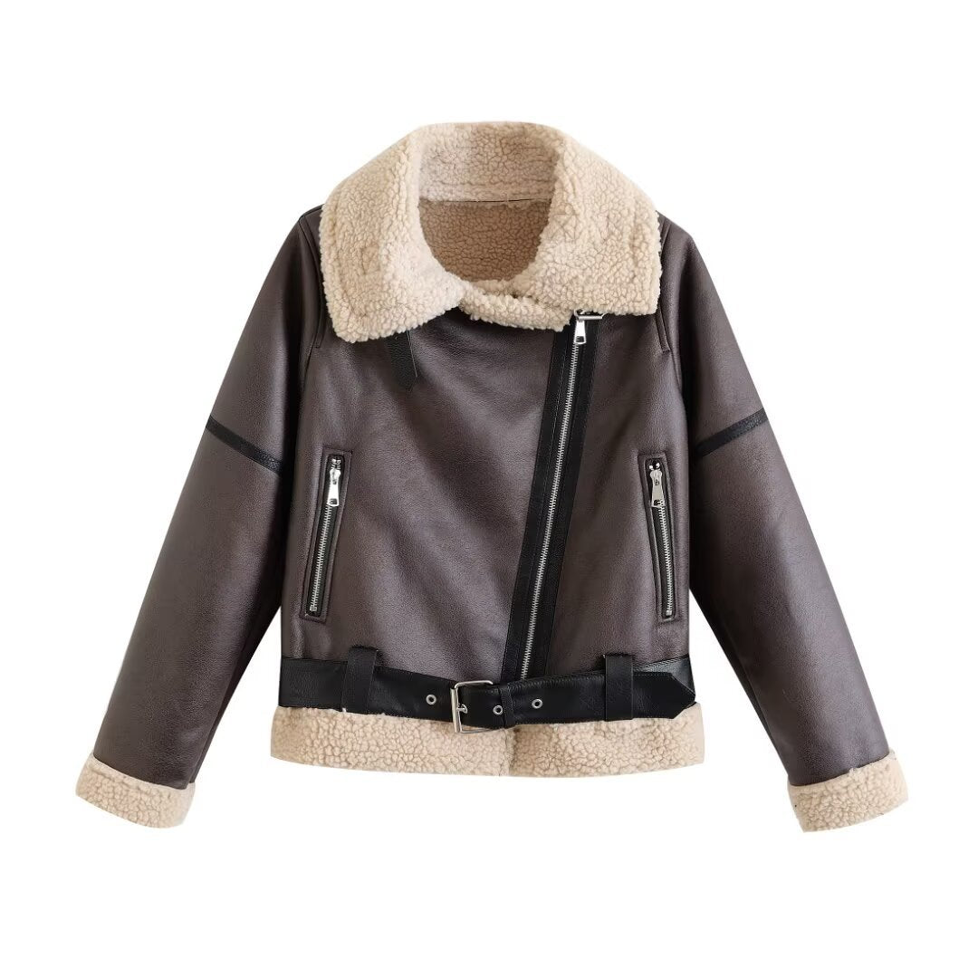 Fashionable women's jacket with warm filling