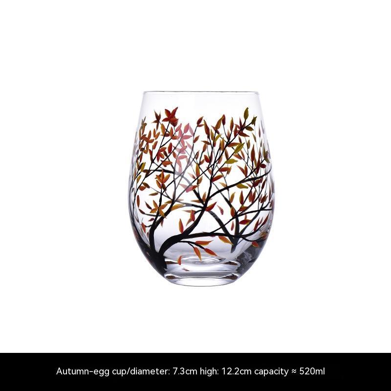 Hand Painted Home Light Luxury Glass Goblet