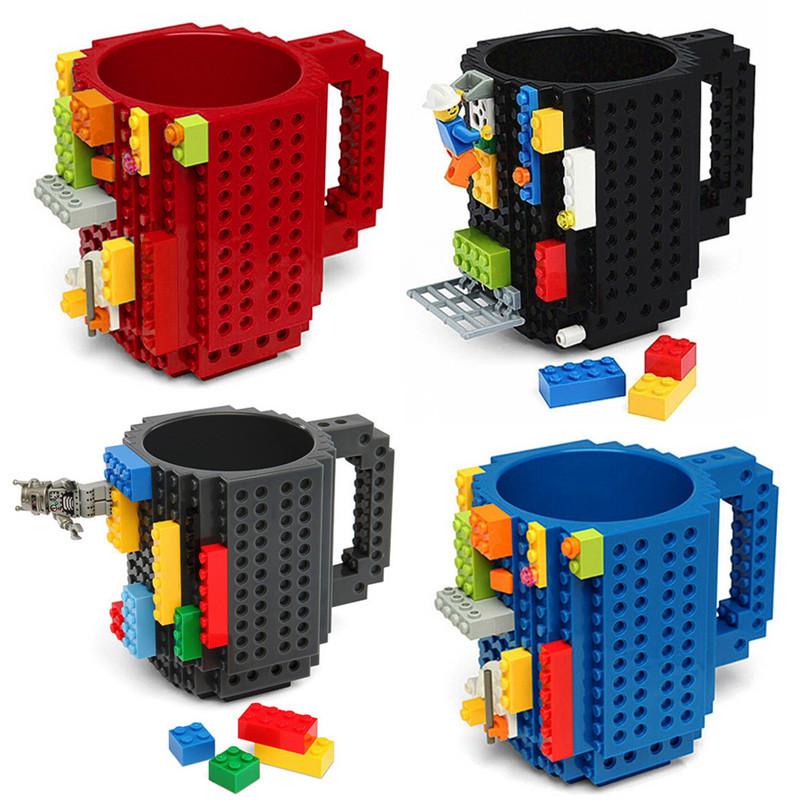 Lego Type Building Blocks Coffee Cup