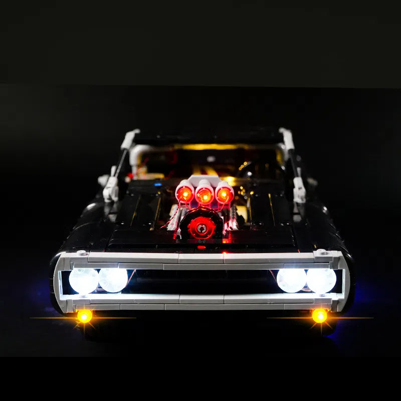 DIY building block lighting compatible with LEGO 42111 Dodge warhorse speed and passion LED remote control light matching