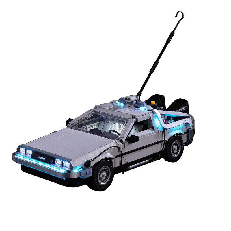 Compatible with LEGO 10300 Back to the Future Time Machine LED Lighting Mechanical Assembly Building Blocks Toy Models Lighting